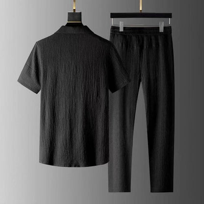 Alessandro Zomerse heren Set | Katoenen Shirt & Broek