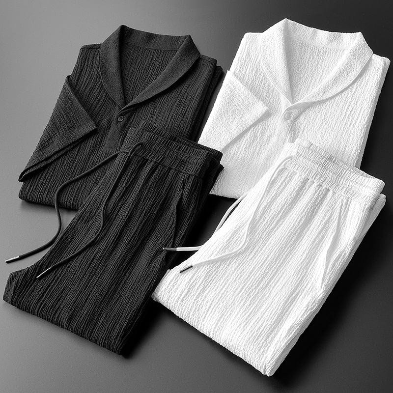 Alessandro Zomerse heren Set | Katoenen Shirt & Broek