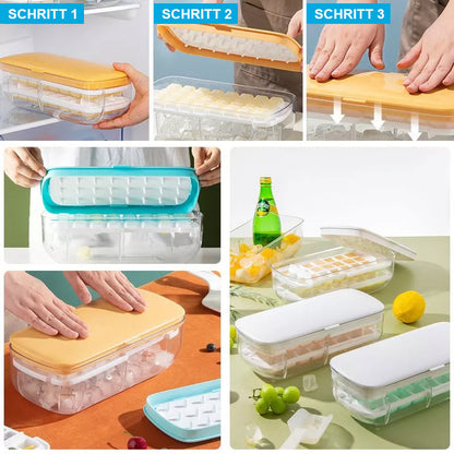 IceCreator Box | 2 in 1 Ijsblokjes Opslag & Ijsblokjes Maker